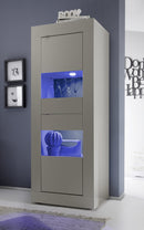 Mobile Alto da Salotto 2 Porte 61x43x162cm TFT  Basic Peltro