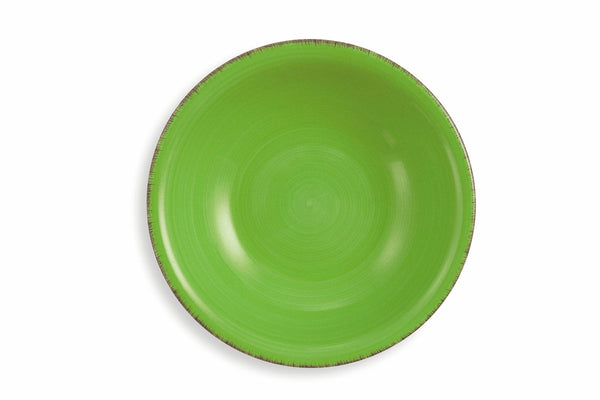 Set de 6 Assiettes Creuses Ø21,5 cm en Gres VdE Tivoli 1996 Vert Baita sconto
