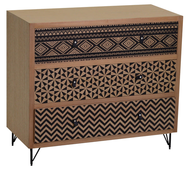 online Commode 3 Tiroirs en Bois Adami Budapest