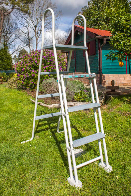 Piscina Rotonda Fuori Terra Ø350xh132 cm in Acciaio e PVC Gre Granada