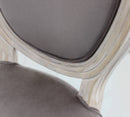 Sedia Constance 48x46x96 h cm in Velluto Tortora