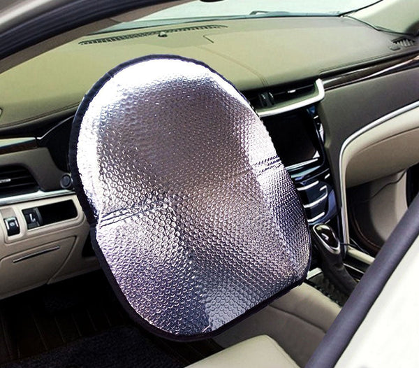 Housse de volant 49x44,5 cm pour volant de voiture.Elle protège le volant du soleil online
