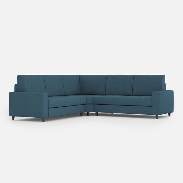 prezzo Divano Angolare 5 Posti 226x226x85 cm Sakar in Tessuto Avio