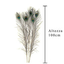 Set 25 Piume Pavone H 75 90 cm