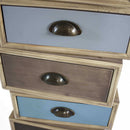 Cassettiera Colorado 40x36,5x99 h cm in Legno Multicolor
