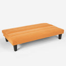 Divano Letto 175x81x76 cm in Microfibra Arancione
