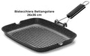Set 4 Pezzi Bistecchiera + Piastra Multiuso in Alluminio Pressofuso Antiaderente Olympia Hard Cook