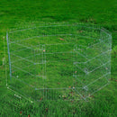 Recinto per Cani Gatti Cuccioli Roditori Recinzione Rete Gabbia 8 Pezzi 76x63 cm 