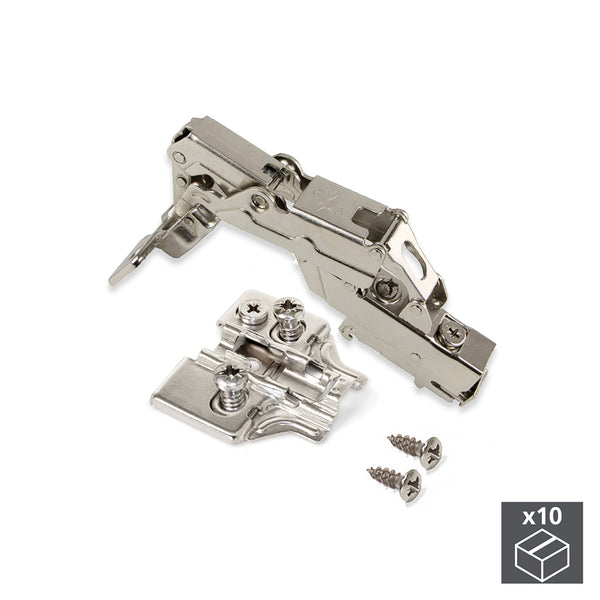 sconto Charnière Coupelle 35 mm Col Haut Fermeture Amortie 165º Euro Base 10 Pièces Emuca