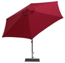 Ombrellone da Giardino Ø3 m Palo Ø38 mm in Alluminio Tessuto Olefin Trend Bordeaux