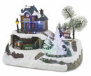 Villaggio Natalizio in Plastica con Luci e Suoni 23,5x16x17 cm Soriani Albero e Treno