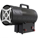 Riscaldatore Industriale a Propano Portatile 15 kW 38x19x30,5 cm con Accensione Piezoelettrica in Acciaio Laminato Nero      