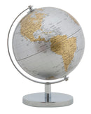 Mappamondo Argento New Ø20x28 cm Metallo e Plastica Ruggine e Argento