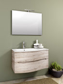 Mobile Bagno Sospeso 91,5cm TFT Swing Rovere Bianco 2S