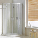 Box Doccia Semicircolare 2 Ante Scorrevoli in Cristallo Trasparente 6mm H198 Fosterberg Odense Varie Misure