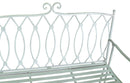 Panchina 2 Posti da Giardino 104x55x95,5 cm in Metallo Ragusa Verde