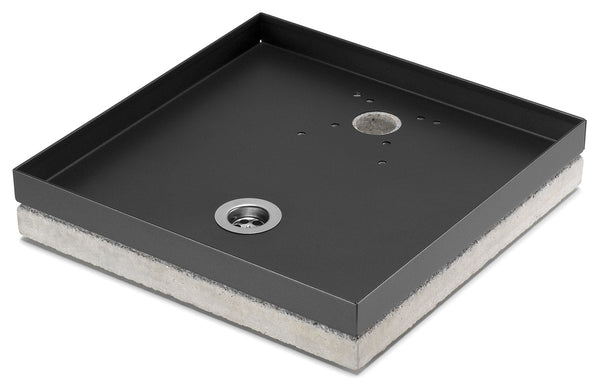 online Base Porte-Galets pour Fontaines 40x40x8 cm en Métal avec Base en Ciment Belfer 42/BSE/10 Anthracite