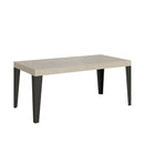 Tavolo Allungabile 180-440x90x77 cm Flame Premium Cashmere Telaio Antracite