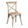Chaise Cross 46x42x87 cm en Bois Marron