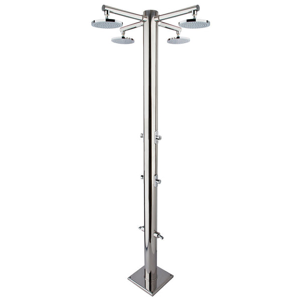 Douche de jardin quadruple 6 minuteries et lave-pieds Ama Luxury Nettuno online