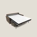 Divano Letto 2 Posti 156x102x97 cm in Tessuto Grigio Chiaro