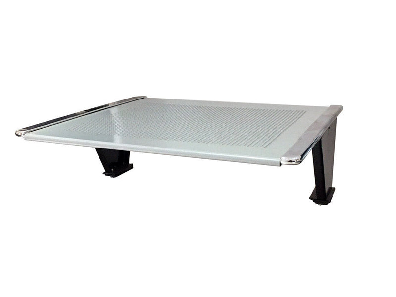 Panca per Sala Attesa 2 Posti da Ufficio con Cuscino e Tavolino in Acciaio e Similpelle Argento/Blu