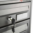 Cassette Postali 23x18x30 cm Artigian 2 Posti in Metallo Antracite