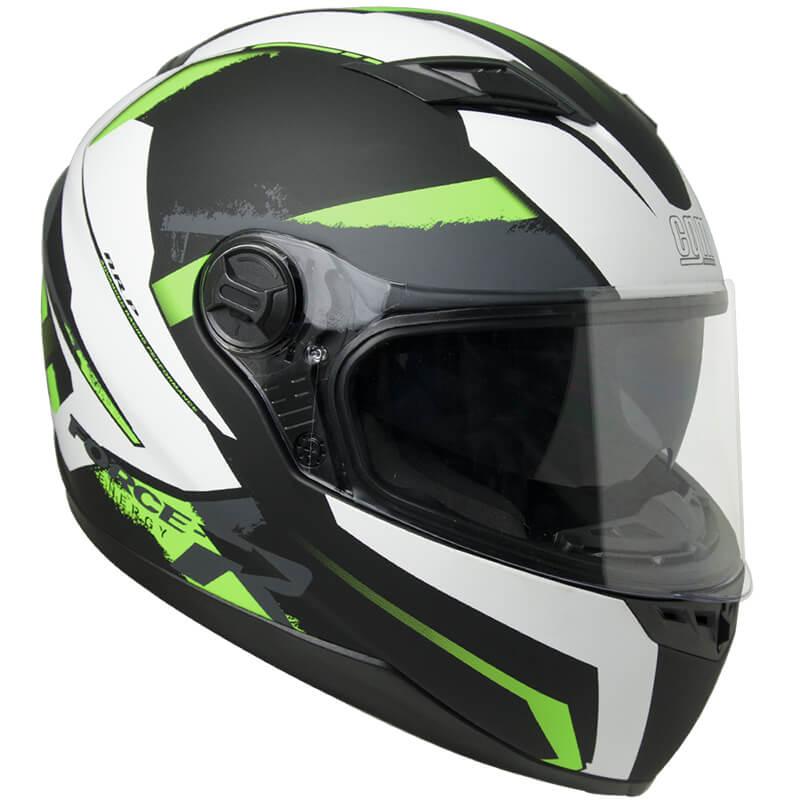 Casco Integrale per Scooter Visiera Lunga CGM Atlanta 308X Verde Fluo 
