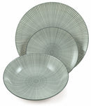 Servizio Piatti 18 Pezzi in Porcellana Soriani Fossil Multicolor