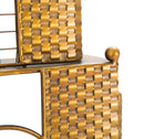 Orologio da Muro Empire Building 23,5x6,5x78 cm in Ferro Oro