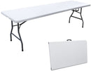 Tavolo Catering Pieghevole 244x76x74 cm Trasportabile a Valigetta