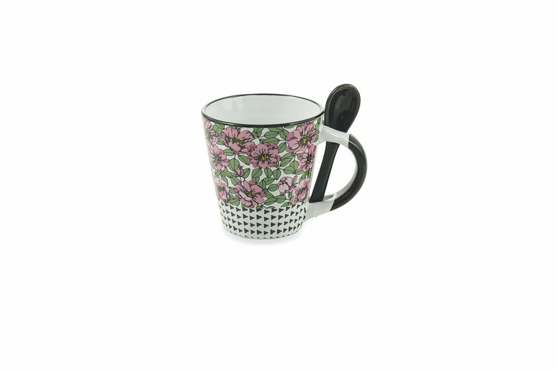 Set 6 Tazzine da Caffè Ø6x6,5 cm in Gres Villa d'Este Home Tivoli Carribbean Queen