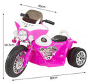 Mini Moto Elettrica per Bambini 6V Police Polizia Rosa