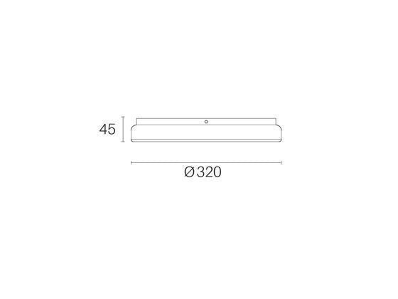 Plafoniera Tonda a LED da Interno 28W 4000K Bianca