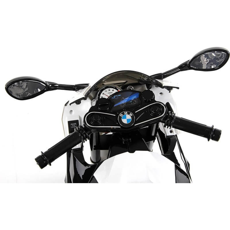 Moto Elettrica per Bambini 12V con Licenza BMW S1000RR Nera