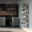 Struttura per Scaffale Lader H1790 Verniciato Nero Acciaio Emuca