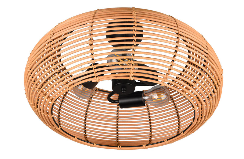 Plafoniera da Interno Attacco E27 in Tessuto Naturale