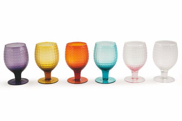Set de 6 verres Ø7,5x14,5 cm en verre VdE Tivoli 1996 Karma acquista