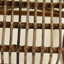 Poltrona da Giardino in Rattan 86x68H82cm con Poggiapiedi Marrone