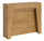 Console Extensible 90x25/211 cm Chêne Anea Nature Panneaux Mélamine