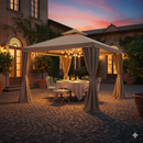 Gazebo da Giardino 3x3m in Alluminio Dallas Lujo Beige
