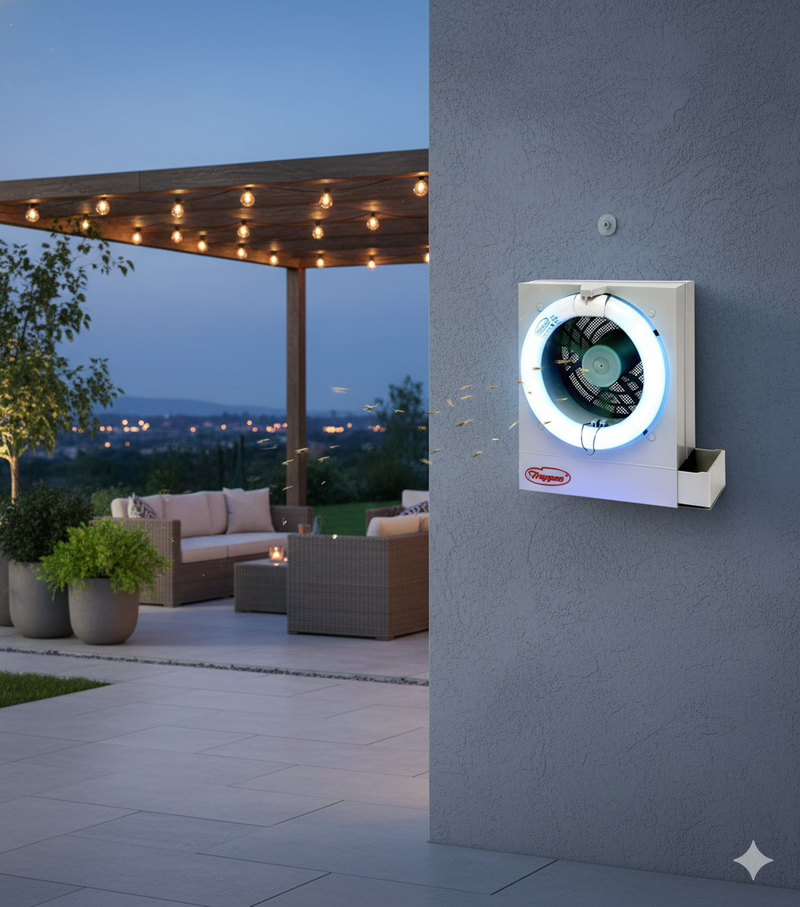 Zanzariera Elettrica ad Aspirazione 40W Trappen Turbo 2000TX Bianco