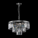 Lampada pendente Neoclassic in Metallo e Vetro Revero Cromo