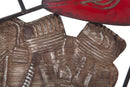 Pannello Moto Red 98,5x5,5x47,5 cm in Ferro