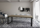 Tavolo Allungabile 140-244x90x77 cm Tecno Premium Tortora Telaio Antracite 