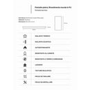 Set 12 Pannelli Decorativi Area 8,6 mq 120x60x2,5 cm Rivestimento Murale Effetto Mattoni in Pietra 3D in PU Quarzite Bianco