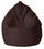 Pouf pouf en similicuir marron Avalli