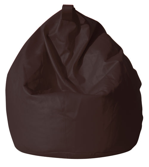 sconto Pouf pouf en similicuir marron Avalli