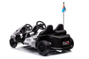 Go-Kart Elettrico per Bambini 2 Posti 24V Bianco  