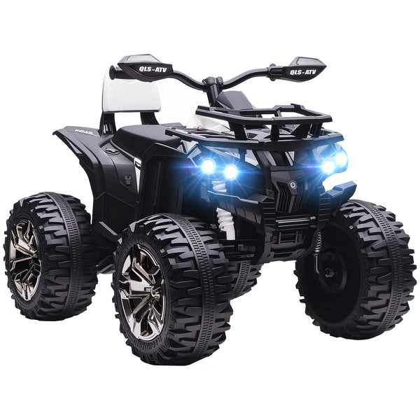 online Quad Elettrico per Bambini 3-5 Anni 12V con Fari e Pedale Presa USB per Musica Bianco